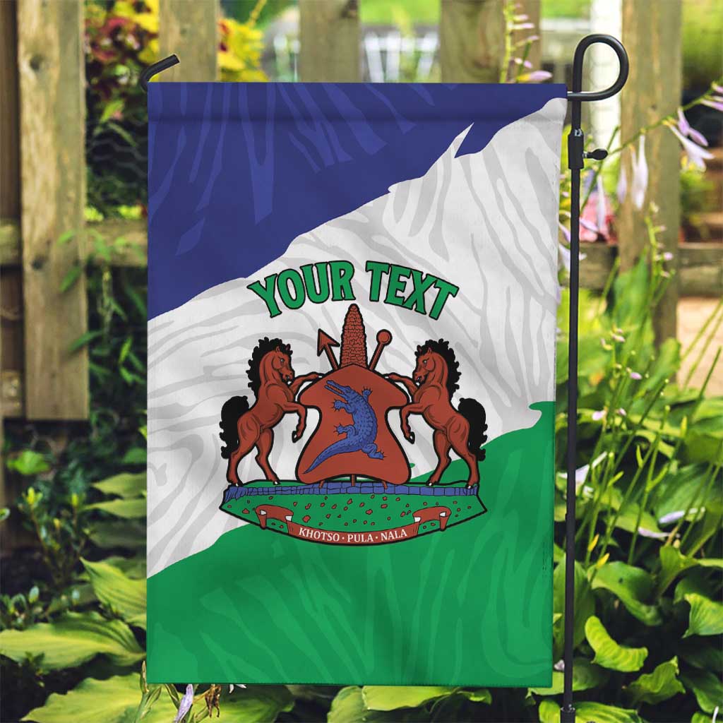 Personalised Lesotho Garden Flag Coat Of Arms With Map