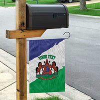 Personalised Lesotho Garden Flag Coat Of Arms With Map