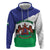 Personalised Lesotho Hoodie Coat Of Arms With Map