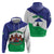 Personalised Lesotho Hoodie Coat Of Arms With Map