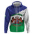 Personalised Lesotho Hoodie Coat Of Arms With Map