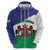Personalised Lesotho Hoodie Coat Of Arms With Map