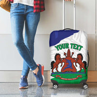 Personalised Lesotho Luggage Cover Coat Of Arms With Map