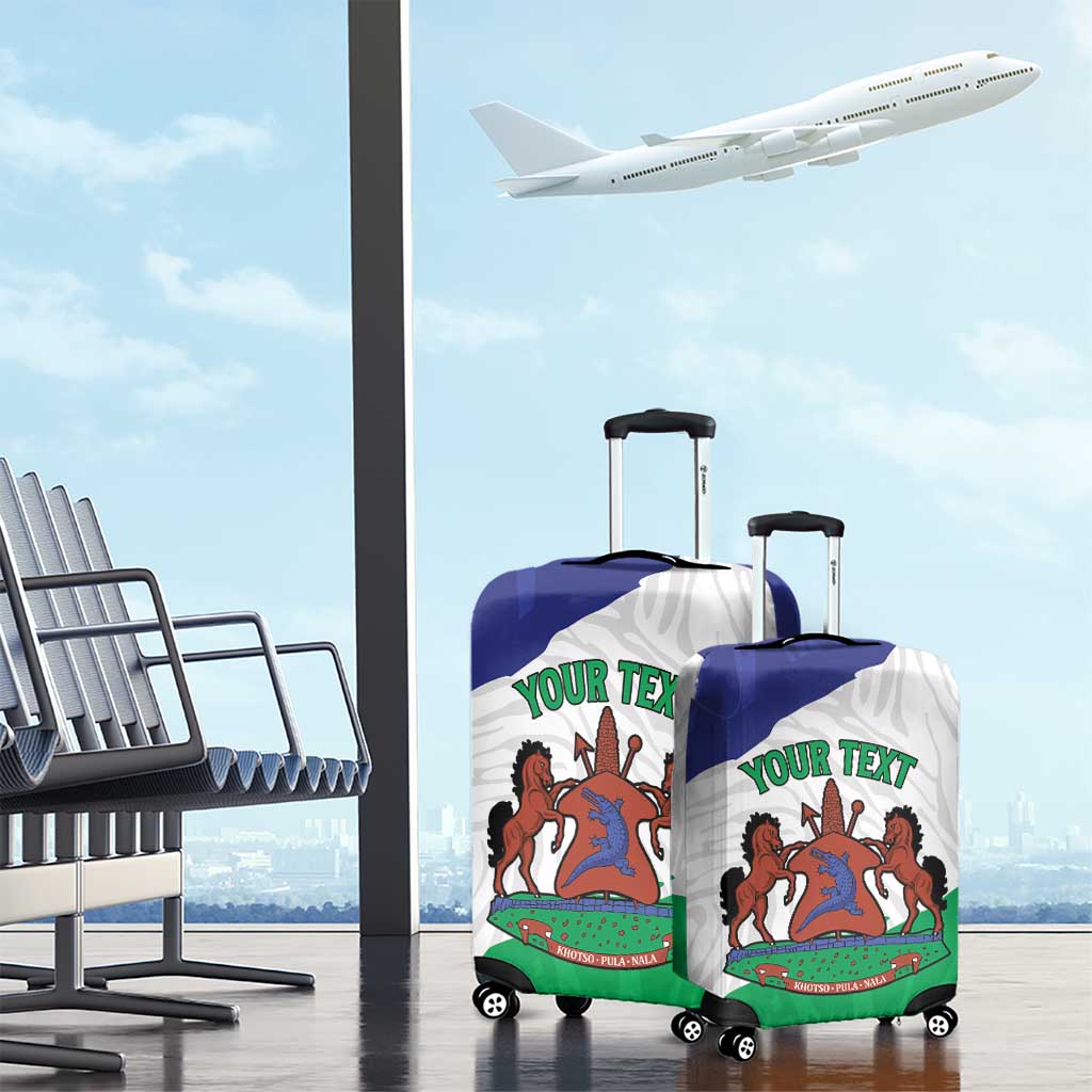 Personalised Lesotho Luggage Cover Coat Of Arms With Map