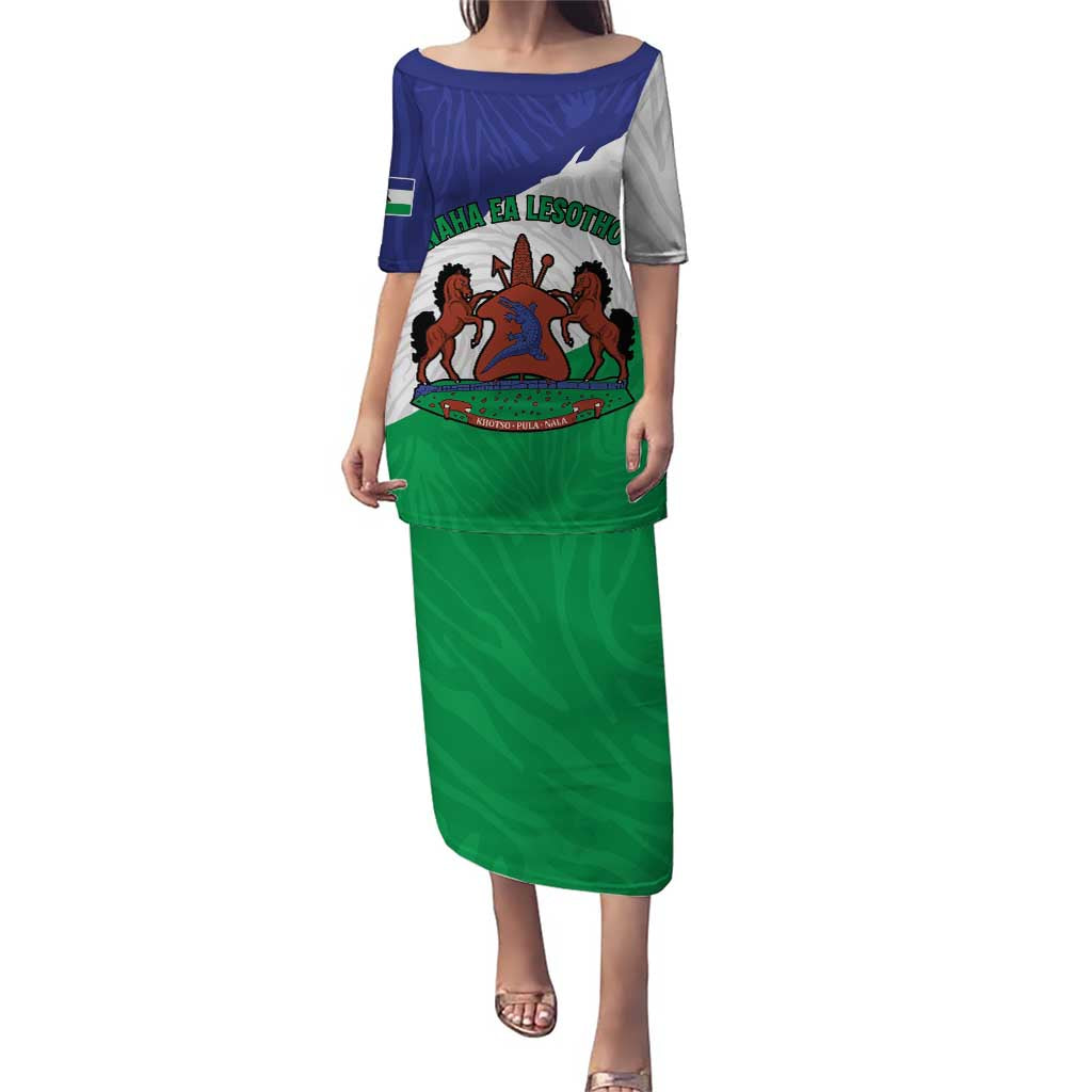 Personalised Lesotho Puletasi Coat Of Arms With Map
