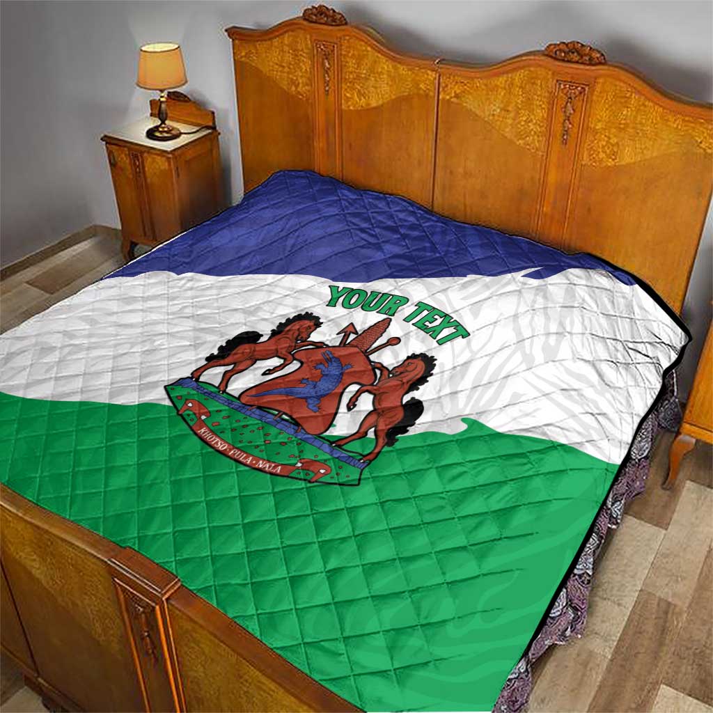 Personalised Lesotho Quilt Coat Of Arms With Map