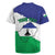 Personalised Lesotho Rugby Jersey Coat Of Arms With Map