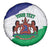 Personalised Lesotho Spare Tire Cover Coat Of Arms With Map