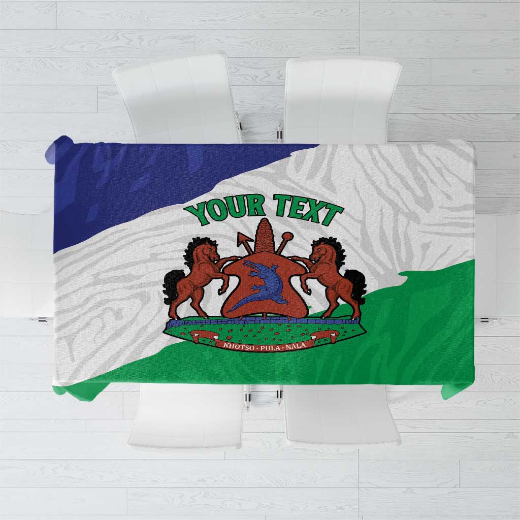 Personalised Lesotho Tablecloth Coat Of Arms With Map