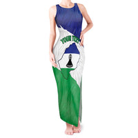 Personalised Lesotho Tank Maxi Dress Coat Of Arms With Map