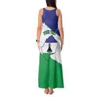 Personalised Lesotho Tank Maxi Dress Coat Of Arms With Map