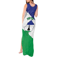 Personalised Lesotho Tank Maxi Dress Coat Of Arms With Map