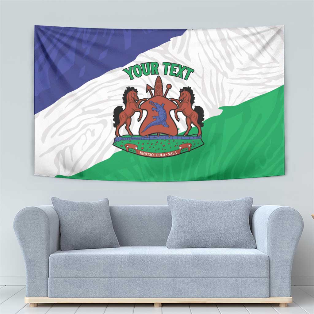 Personalised Lesotho Tapestry Coat Of Arms With Map