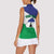 Personalised Lesotho Women Sleeveless Polo Shirt Coat Of Arms With Map