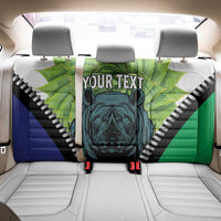 Personalised Lesotho Black Rhinoceros Back Car Seat Cover With Aloe Polyphylla