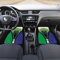 Personalised Lesotho Black Rhinoceros Car Mats With Aloe Polyphylla