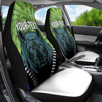 Personalised Lesotho Black Rhinoceros Car Seat Cover With Aloe Polyphylla
