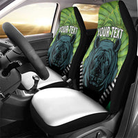 Personalised Lesotho Black Rhinoceros Car Seat Cover With Aloe Polyphylla