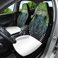 Personalised Lesotho Black Rhinoceros Car Seat Cover With Aloe Polyphylla