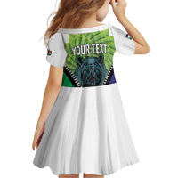 Personalised Lesotho Black Rhinoceros Family Matching Tank Maxi Dress and Hawaiian Shirt With Aloe Polyphylla