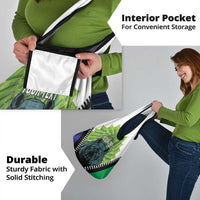 Personalised Lesotho Black Rhinoceros Grocery Bag With Aloe Polyphylla