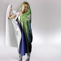 Personalised Lesotho Black Rhinoceros Hooded Blanket With Aloe Polyphylla