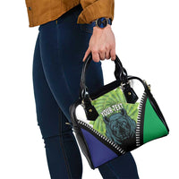 Personalised Lesotho Black Rhinoceros Shoulder Handbag With Aloe Polyphylla