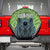 Personalised Lesotho Black Rhinoceros Spare Tire Cover With Aloe Polyphylla