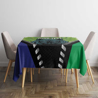 Personalised Lesotho Black Rhinoceros Tablecloth With Aloe Polyphylla