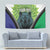Personalised Lesotho Black Rhinoceros Tapestry With Aloe Polyphylla