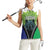 Personalised Lesotho Black Rhinoceros Women Sleeveless Polo Shirt With Aloe Polyphylla