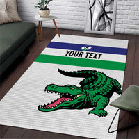Custom Lesotho Football Area Rug Likuena For Victory
