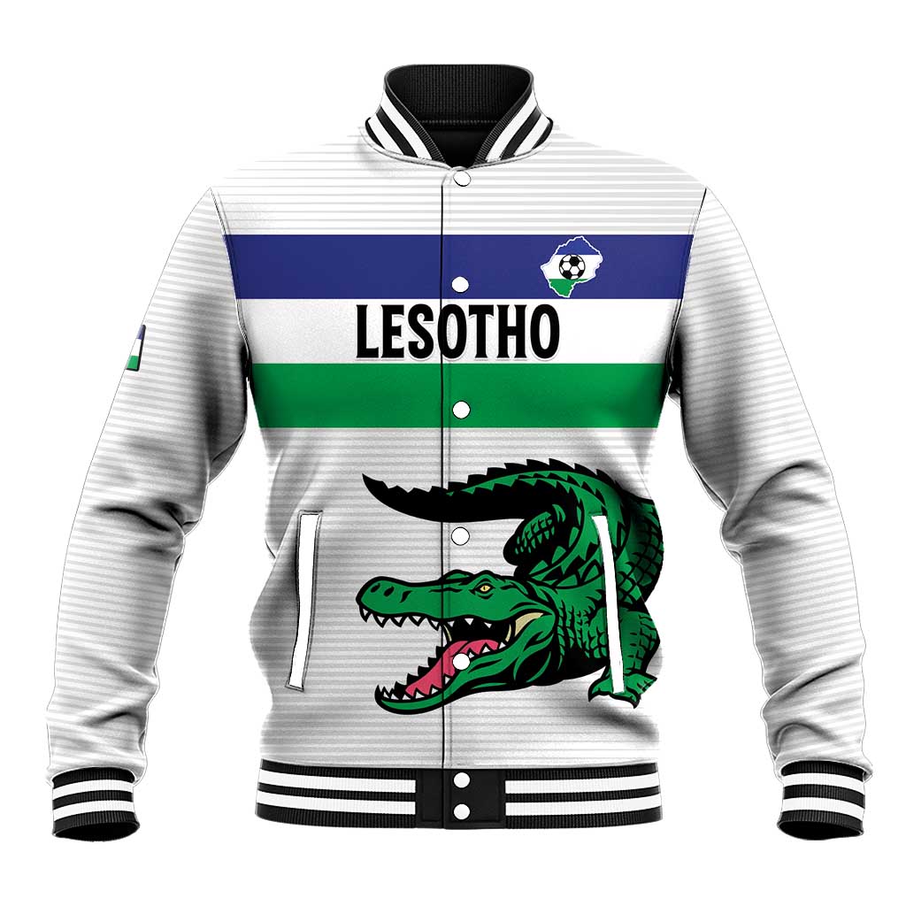 Custom Lesotho Football Baseball Jacket Likuena For Victory