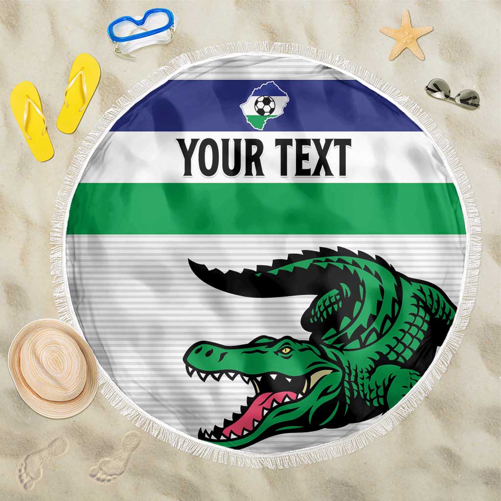 Custom Lesotho Football Beach Blanket Likuena For Victory