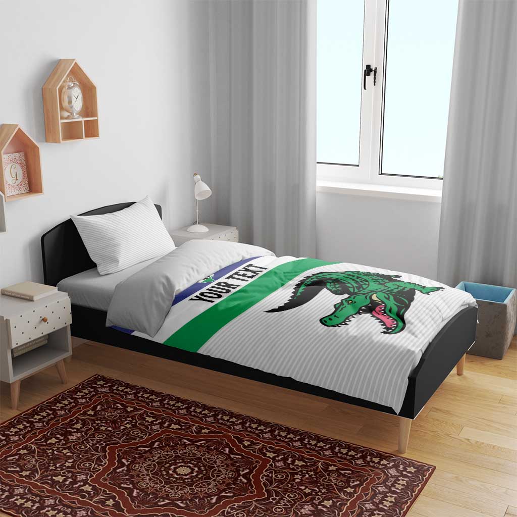 Custom Lesotho Football Bedding Set Likuena For Victory