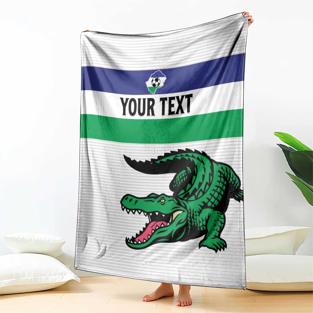 Custom Lesotho Football Blanket Likuena For Victory