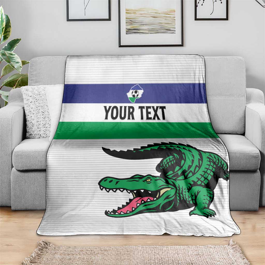 Custom Lesotho Football Blanket Likuena For Victory