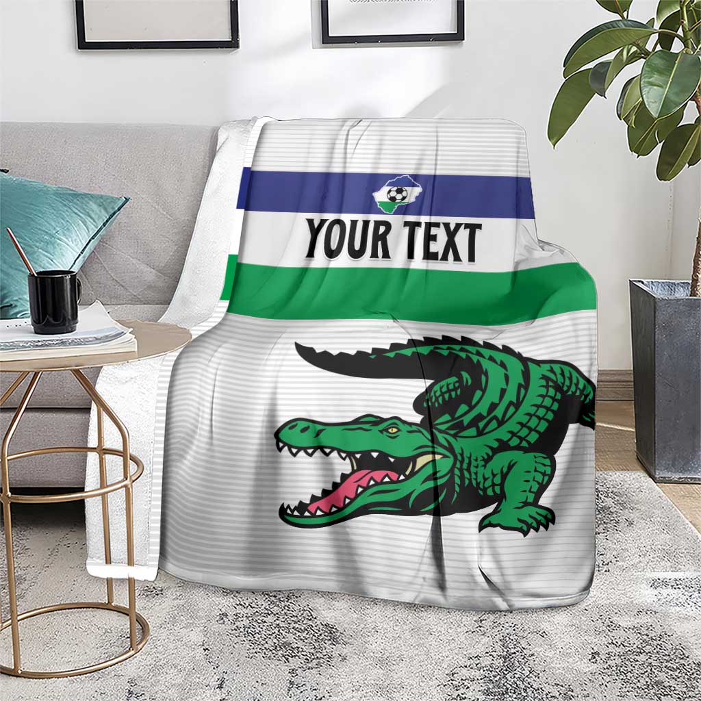 Custom Lesotho Football Blanket Likuena For Victory