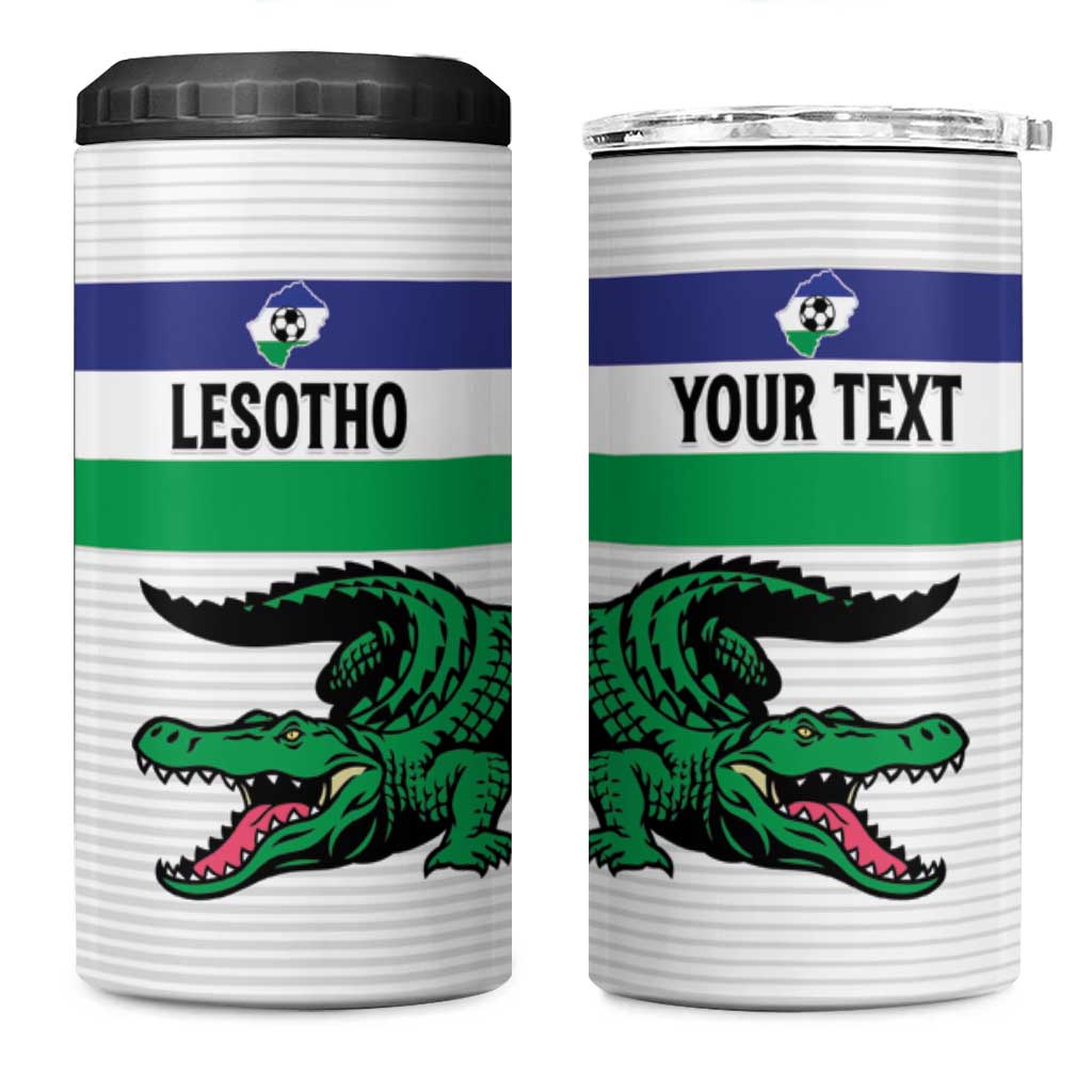 Custom Lesotho Football 4 in 1 Can Cooler Tumbler Likuena For Victory