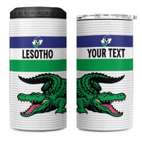 Custom Lesotho Football 4 in 1 Can Cooler Tumbler Likuena For Victory