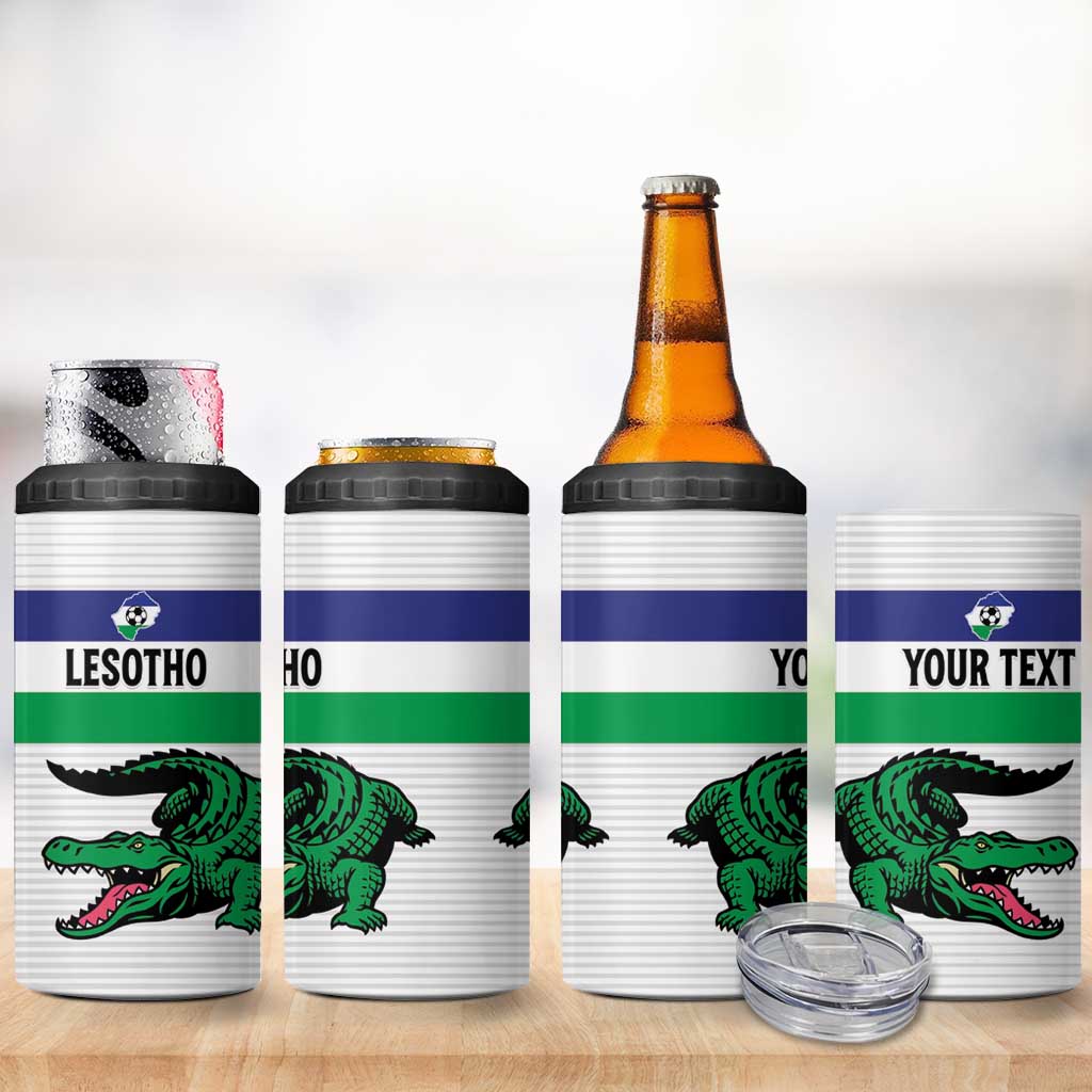 Custom Lesotho Football 4 in 1 Can Cooler Tumbler Likuena For Victory