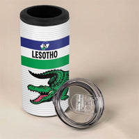 Custom Lesotho Football 4 in 1 Can Cooler Tumbler Likuena For Victory
