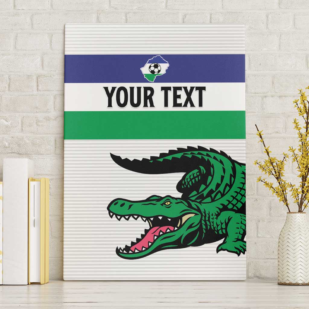 Custom Lesotho Football Canvas Wall Art Likuena For Victory