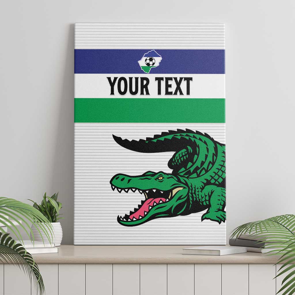 Custom Lesotho Football Canvas Wall Art Likuena For Victory