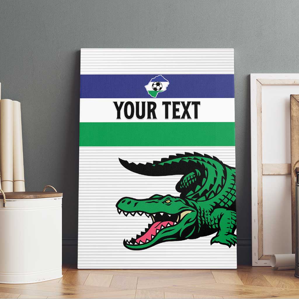 Custom Lesotho Football Canvas Wall Art Likuena For Victory