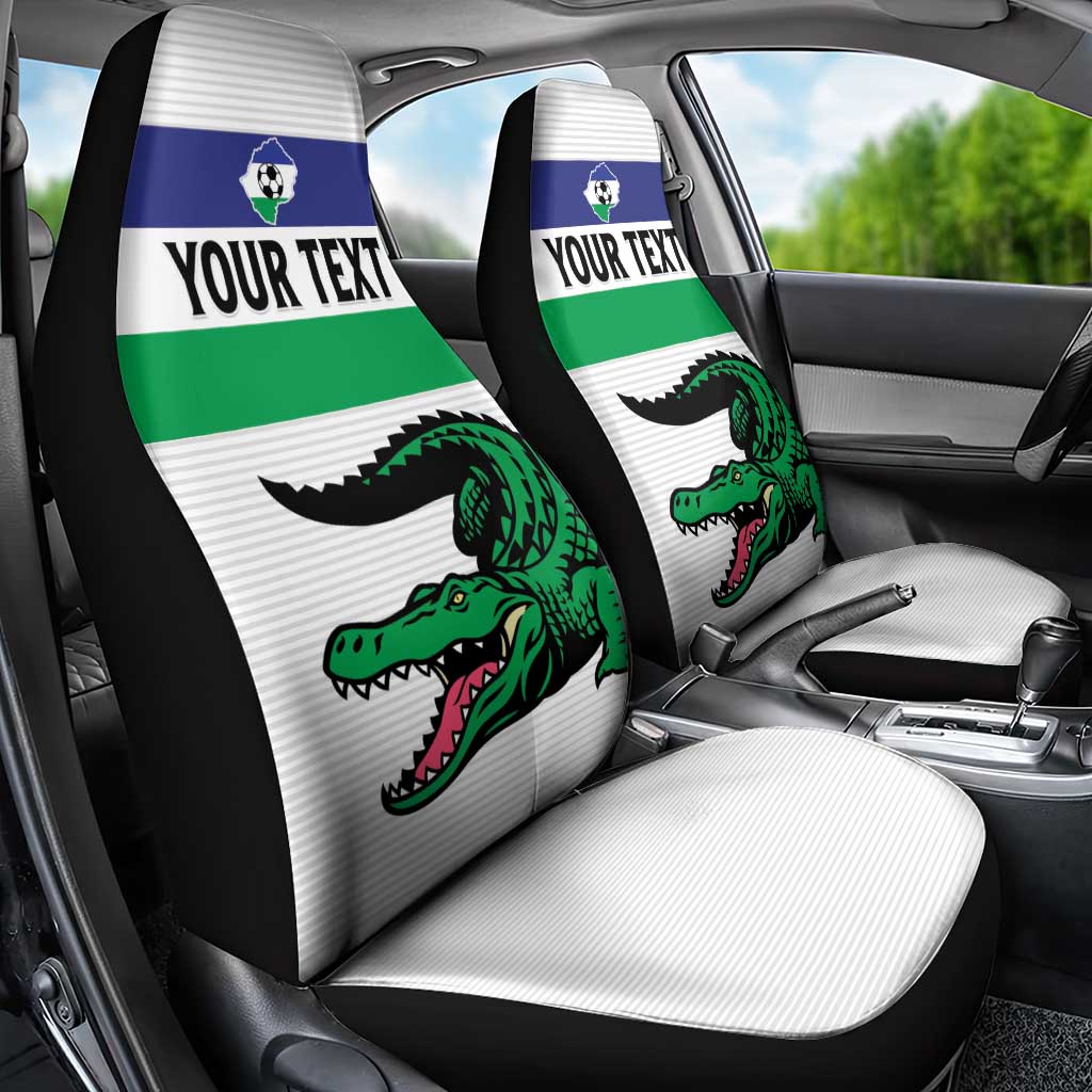 Custom Lesotho Football Car Seat Cover Likuena For Victory