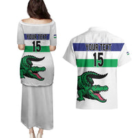 Custom Lesotho Football Couples Matching Puletasi and Hawaiian Shirt Likuena For Victory