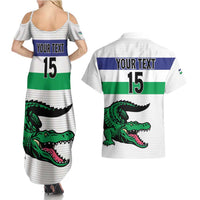 Custom Lesotho Football Couples Matching Summer Maxi Dress and Hawaiian Shirt Likuena For Victory