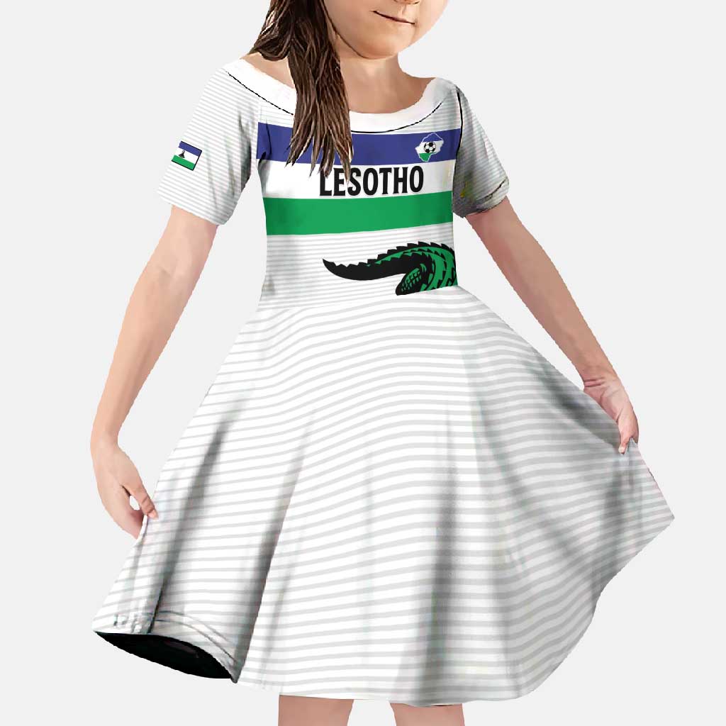Custom Lesotho Football Family Matching Mermaid Dress and Hawaiian Shirt Likuena For Victory