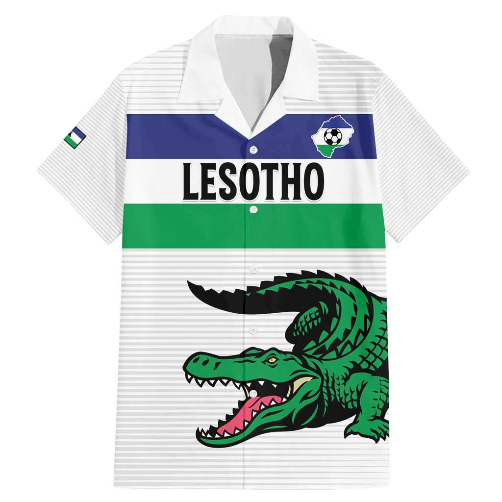 Custom Lesotho Football Family Matching Mermaid Dress and Hawaiian Shirt Likuena For Victory